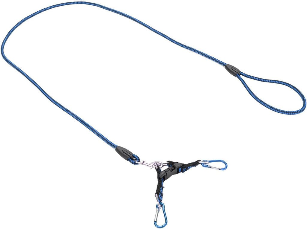 SUNGOOYUE RC Car Traction Rope, Nylon Winch Recovery Strap for 1:5 1:8 :10 RC Crawler, with Metal Hooks (Blue)