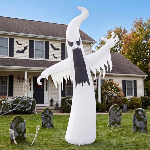 Joiedomi 12 FT Halloween Inflatables Outdoor Decorations, Scary Ghost Hallowe...