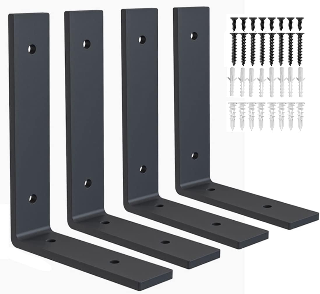 heavy duty shelf brackets 10 inch rustic l, main product view