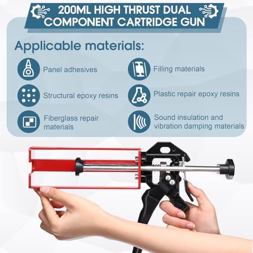 relaxweex 1 pcs epoxy gun dual component caulking, package contents