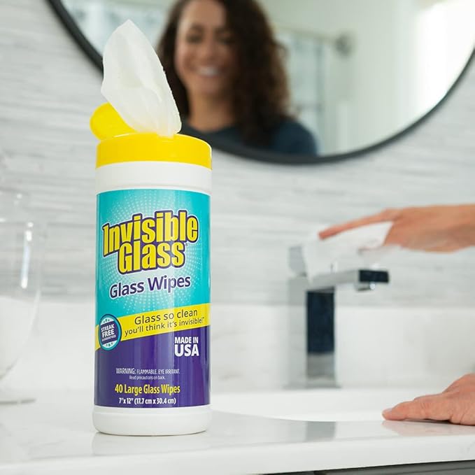 Invisible Glass 90160-4PK Glass Cleaning Wipes Perfect - Image 2
