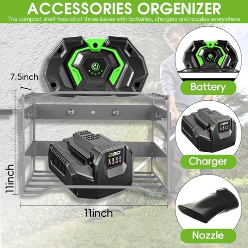 power tool organizer wall mount - heavy duty, close-up detail