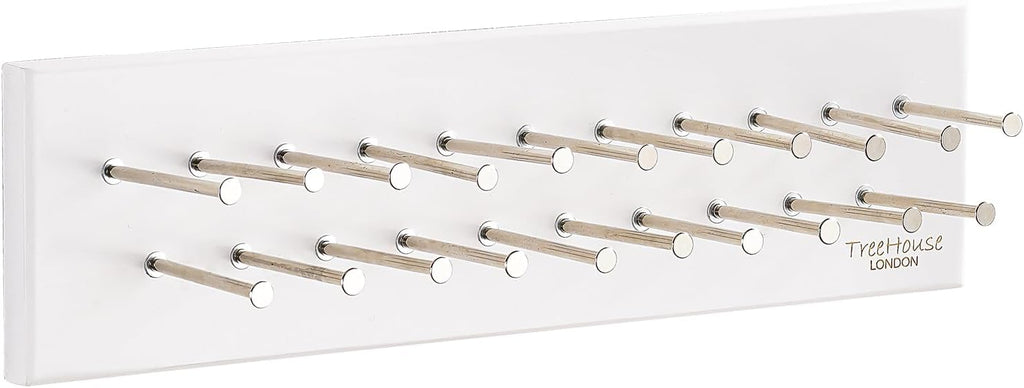 treehouse london tie rack organizer – holds 40, front angle view