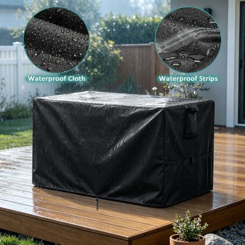 outdoor storage box cover for keter xxl 230, side view