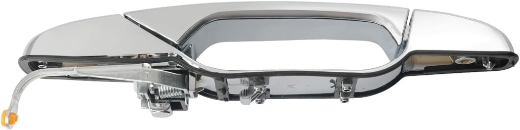 Exterior Chrome Door Handle Rear Left Driver Side Compatible with 2007-2014 Chevy Silverado Suburban Avalanche Tahoe, GMC Sierra Yukon, Cadillac Escalade Replace 15915659, 20954849, 22738725, 25890289