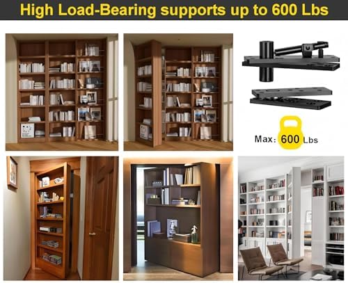 hidden door pivot hinge,600lbs load-bearing,thickened solid steel, side view