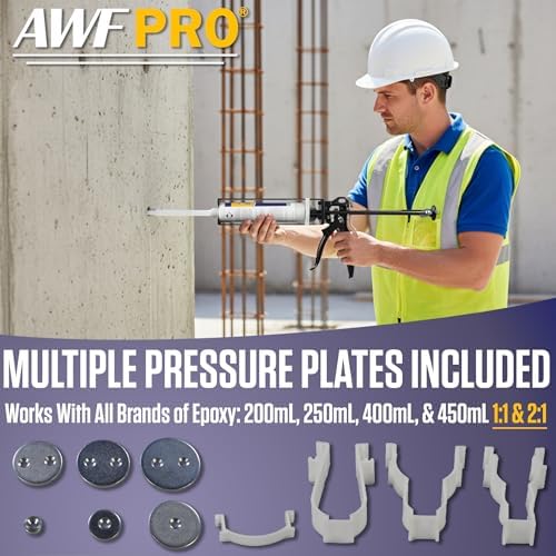 awf pro dual cartridge epoxy gun, side view