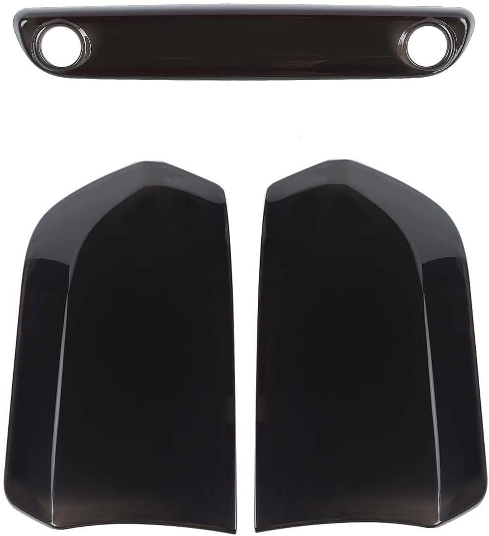 JeCar Smoked Tail Light Cover 3rd Third Brake Light Cover Trim Guards for 2015-2024 Chrysler 300/300C