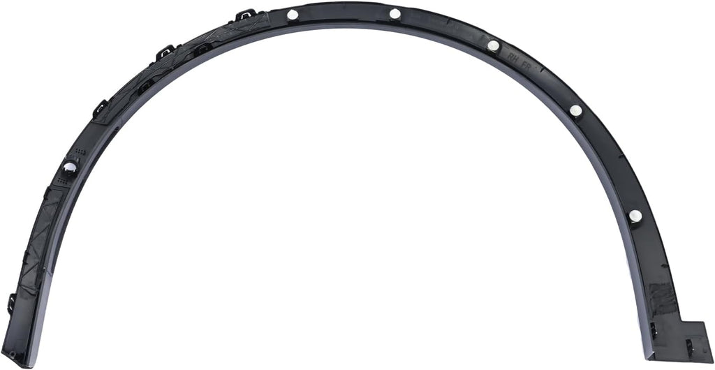 Front Right Passenger Side Fender Wheel Flare Molding w/Sensor Hole 1035289-00-L Fit for Tesla Model X 2016 2017 2018 2019 2020 2021 Black Wheel Molding Trim Replace 1034430-00-F 103528900L