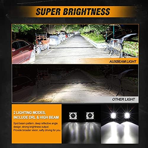 auxbeam fa series 3-inch led cubes offroad pod shown in use