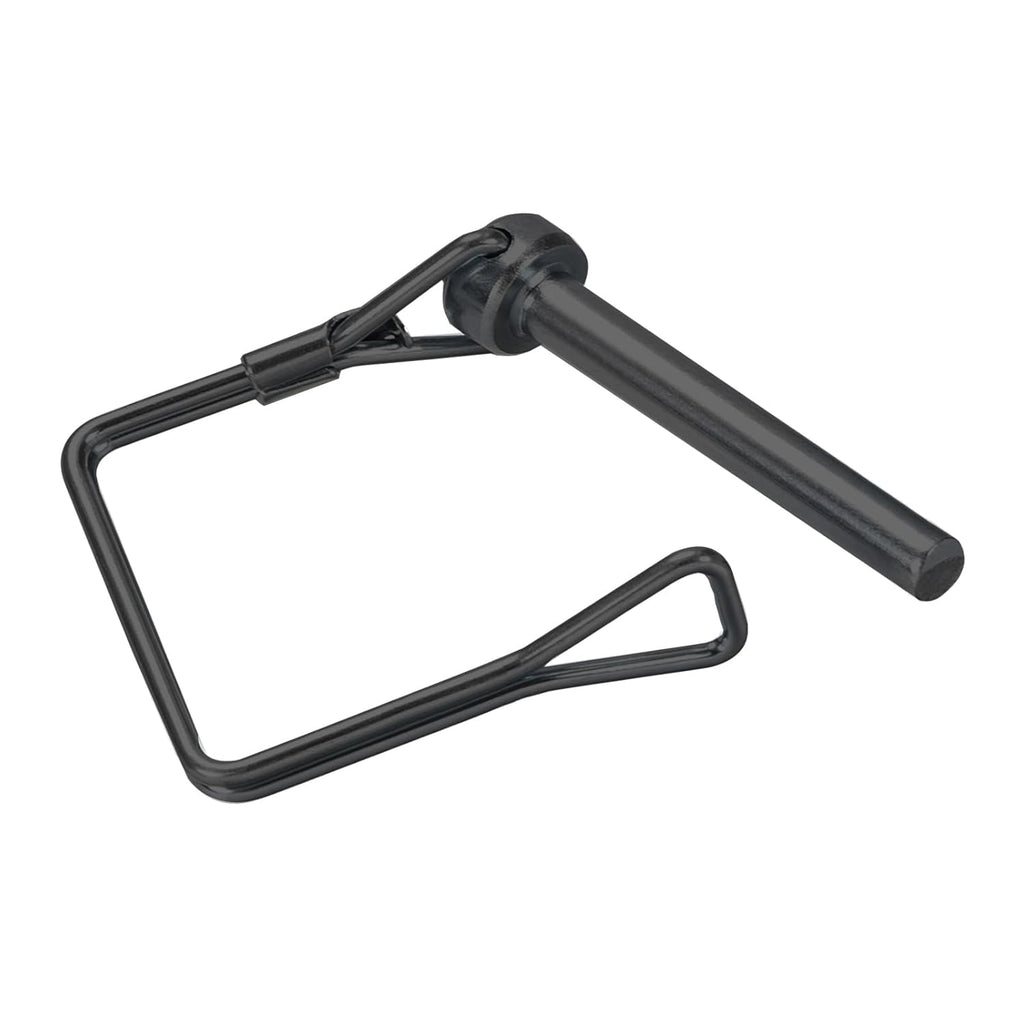Teuleego 2 Pack 5/16 x 4 Inch Black Trailer Hitch Pin – Heavy Duty Steel Hitch Lock Pin for Towing Coupler, Quick Release PTO Locking Pin, Utility Drawbar Clip, Tractor Tow Hitch Hardware Pin