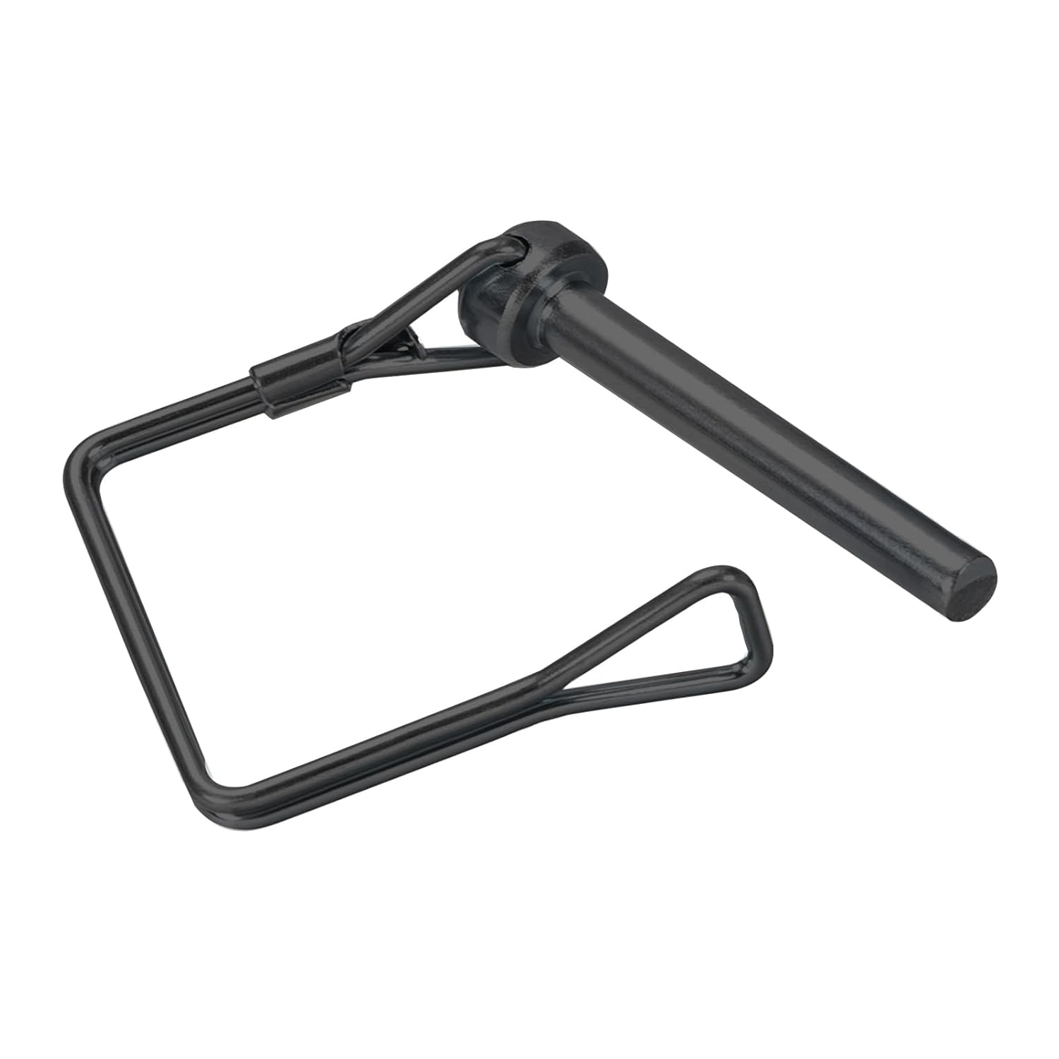 Teuleego 2 Pack 5/16 x 4 Inch Black Trailer Hitch Pin – Heavy Duty Steel Hitch Lock Pin for Towing Coupler, Quick Release PTO Locking Pin, Utility Drawbar Clip, Tractor Tow Hitch Hardware Pin