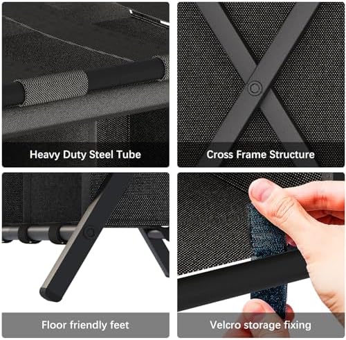 aboxoo luggage rack with storage, guest room folding on a desk or shelf