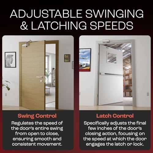 primeware dc-300 adjustable automatic door closers for home shown in use