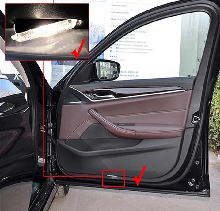 Never Fade HD Door Light Logo Projector Compatible with 3-Series 2020-2025, 2Pcs 3D LED Ghost Shadow Laser Car Courtesy Step Puddle Light