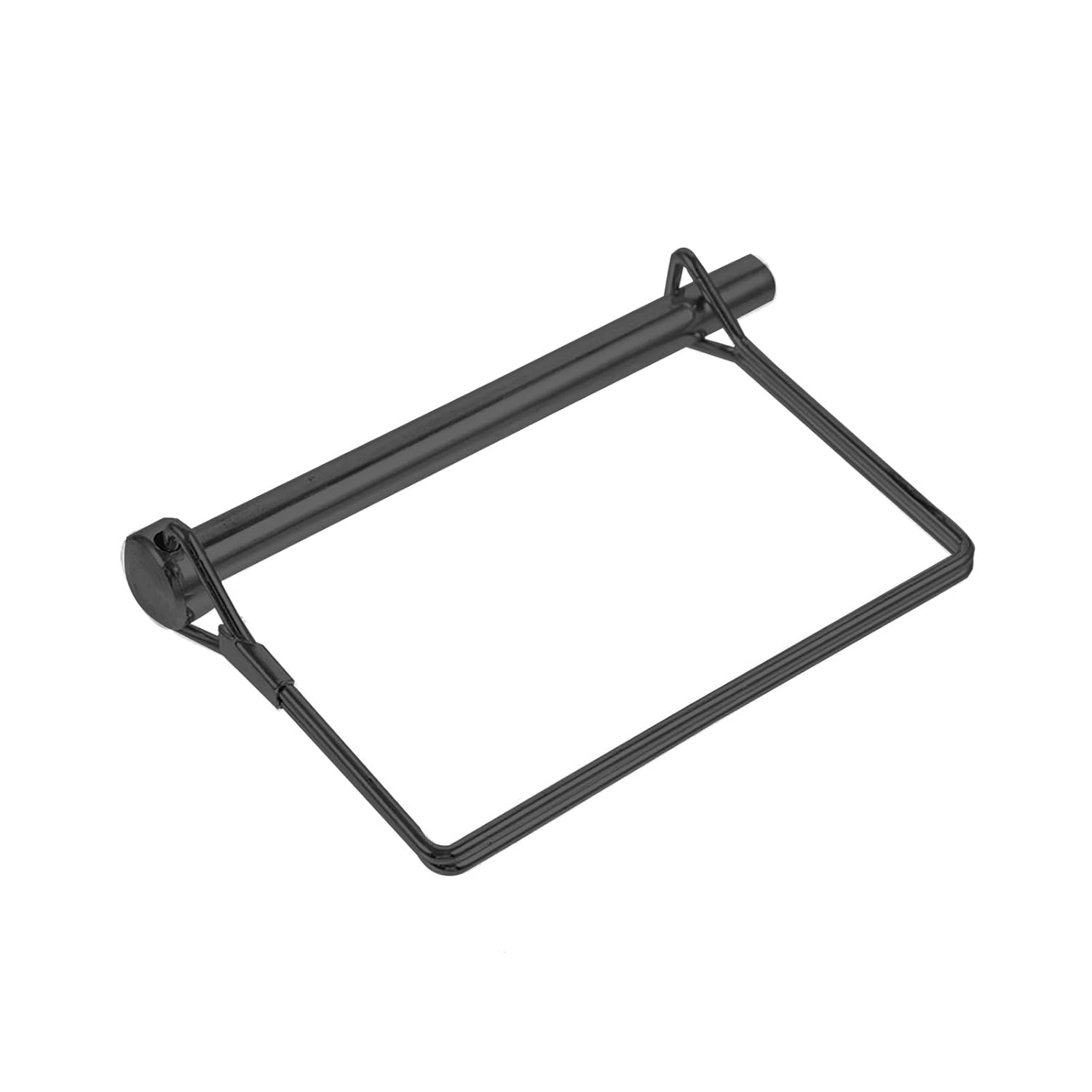 Teuleego 2 Pack 5/16 x 4 Inch Black Trailer Hitch Pin – Heavy Duty Steel Hitch Lock Pin for Towing Coupler, Quick Release PTO Locking Pin, Utility Drawbar Clip, Tractor Tow Hitch Hardware Pin