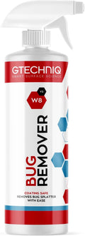 Gtechniq W8 Bug Remover for Cars, 17 fl oz | Non-Caustic Cleaner Removes Tough Bug Splatter and Stains, Safe on All Surfaces