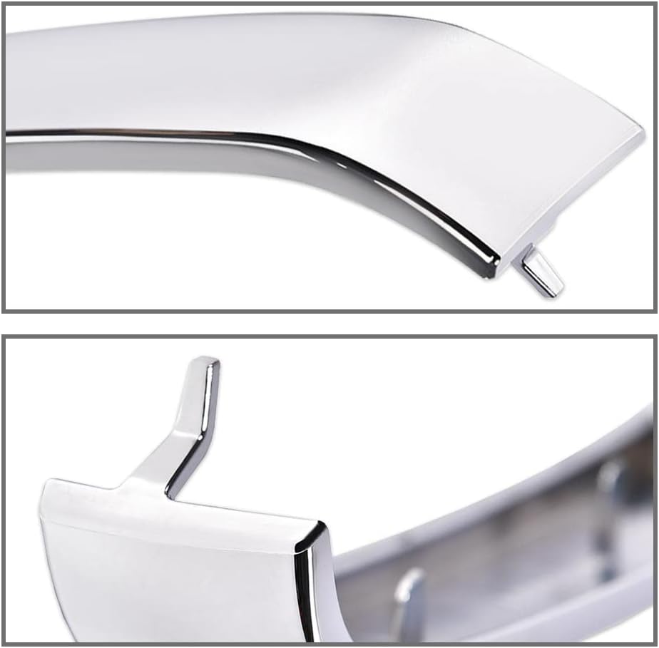 PIT66 Grille Trim Set Fit Chevy Silverado 1500 Classic HD 2500 3500 03-07 | 2PCS Chrome Front Grille Trim Molding Inserts, Driver & Passenger Side, Fit Silverado 1500 Classic HD 2500 3500 2003-2007
