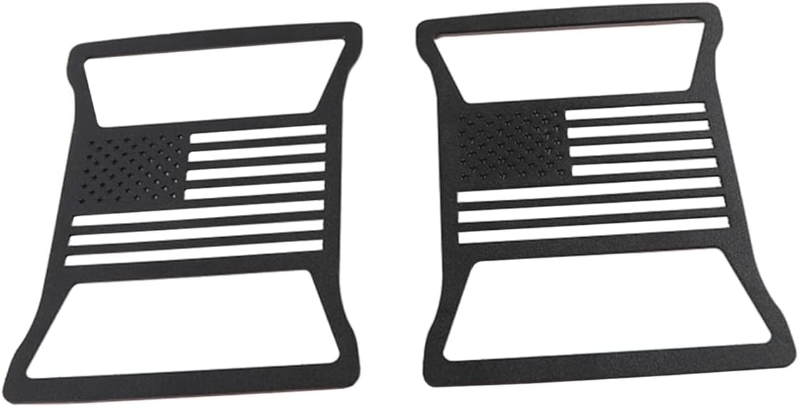 Tail Light Cover Taillight Guard Decoration Trim for Jeep Wrangler JL JLU Unlimited 2018 2019 2020 2021 2022 2023 2024 2025 2026 Tail Lamp Protector Exterior Accessories, 2Pcs USA Flag