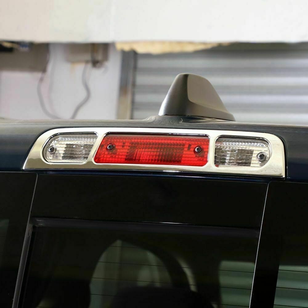 Exterior Third Brake Tail Light Lamp Cover Trim + Chrome for Ram 1500 2018-2020 ETBTLLCTFDR12C
