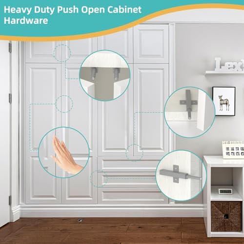 cabinet push open hardware, jiayi strong spring magnetic, side view