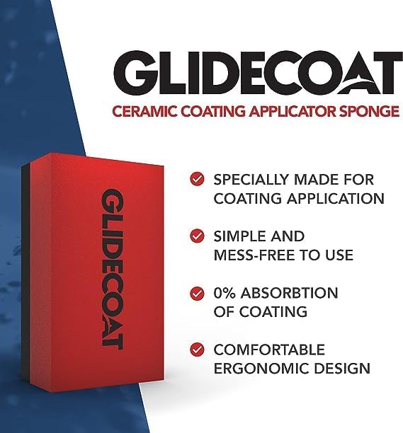 Ceramic Coating Applicator Sponges - Extremely Durable Ceramic Coating Applicator Pad for Detailing Cars, Boats, Motorcycles, RVs, and More - Smooth Application with No Wasted Product! (2)