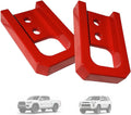 Front Tow Hooks, FIT 2024-2026 Toyota Tacoma, FIT 2025-2026 Toyota 4Runner, T6061 Aluminum Recovery Points, Red Finish, Bolt-On Mounting Pair