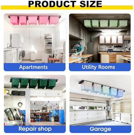 overhead garage storage rack for 12 17 27 on a desk or shelf