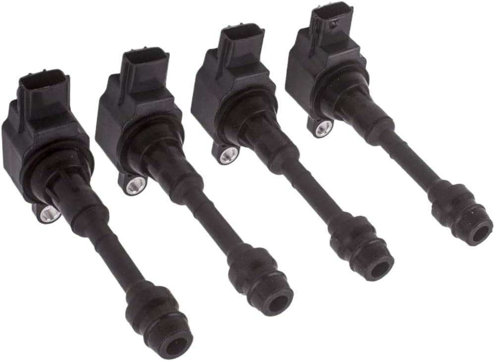4PCS Ignition Coil Cap 22448-8H300 Compatible With Nissan X-Trail T30 T31 2.5L QR25DE 2001-2009
