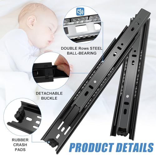 sulawskys 10 inch drawer slides, 6 pairs (12 shown in use