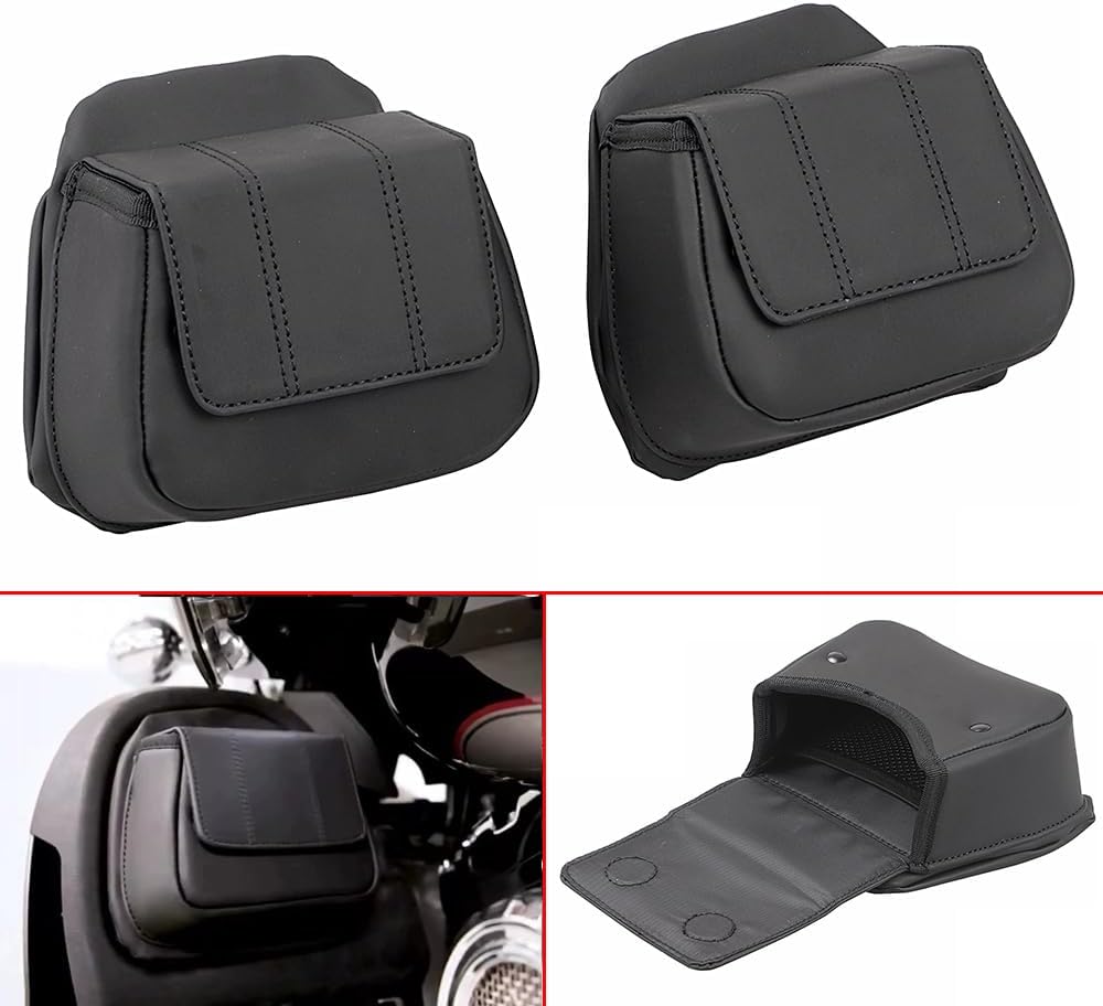 Left Right Lower Fairing Panels Storage Pouches Door Pockets for Harley Touring Road Glide Street Glide Ultra Limited Electra Glide Trike Tri 2014-2023