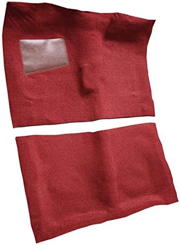 Replacement Auto Carpet Floor Liner - Molded Loop - fits 1964-1965 Pontiac GTO 2 Door 4 Speed Manual (Red)