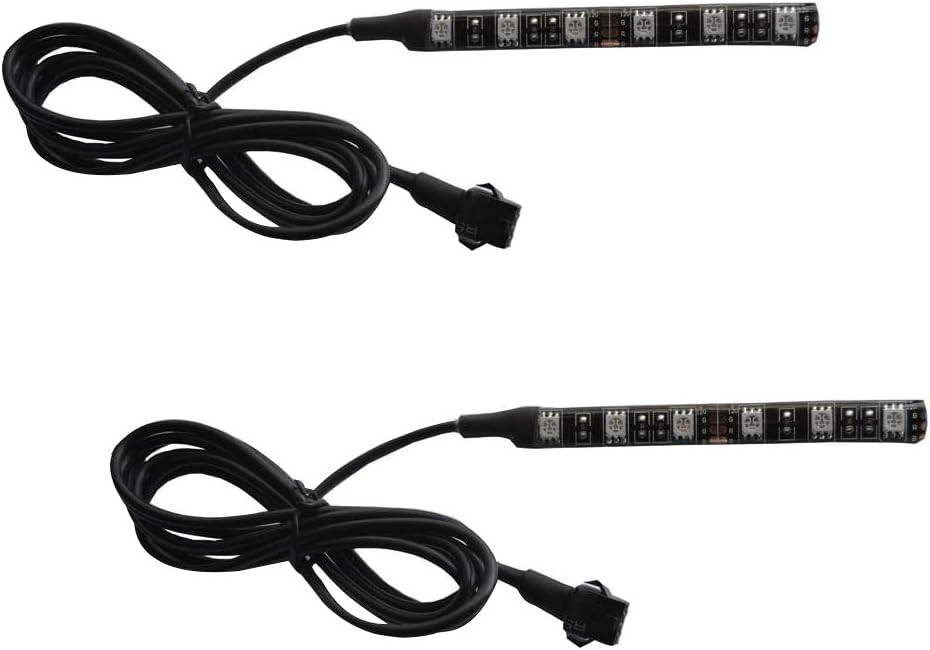 2pcs 4inch 6 LED Multi-Color Flexible Strip Accent Lights 5050 SMD Flex RGB for Motorcycle,ATV,Car,
