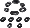 2Set （12pcs） 83551-300-000 17247-303-000 Universal Motorcycle Rubber Grommet Single Side Cover Pad for Hon/da CB100 CB125S CL100 100S 125S SL100 TL125 125S XL100 Replace Battery Cap Buffer