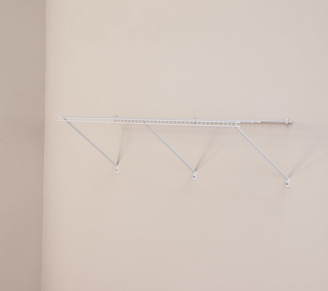 closetmaid multi-purpose ventilated wire shelf kit, 4 ft., close-up detail