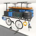 jusgym 4x8ft overhead garage ceiling storage rack with, main product view