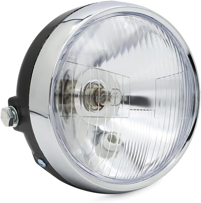 Clear Lens Headlight Lamp compatible with Yam-aha DT400 DT250 DT175 DT125 DT100 DT80 GT80 XT500 XT550 6V Light Lamp