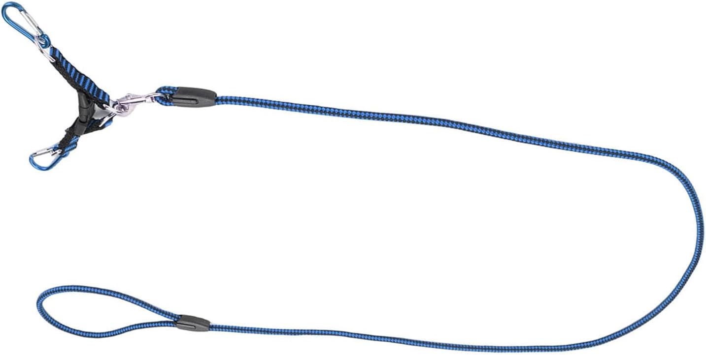 SUNGOOYUE RC Car Traction Rope, Nylon Winch Recovery Strap for 1:5 1:8 :10 RC Crawler, with Metal Hooks (Blue)