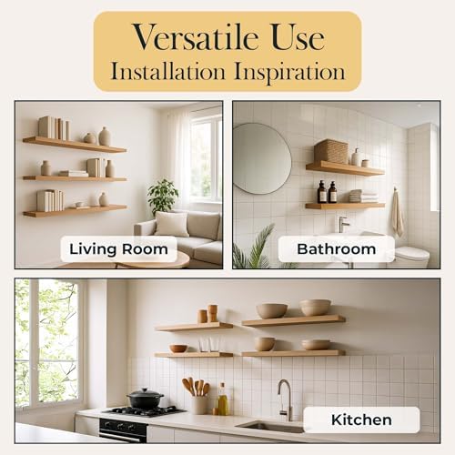 invisible floating shelf bracket 8 inch rod 3/4 on a desk or shelf
