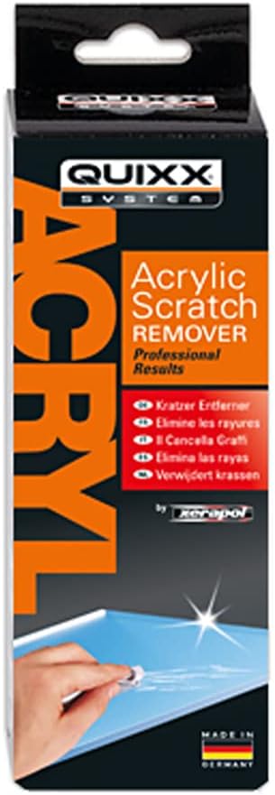QUIXX 10003 Acrylic Scratch Remover - Removes Scratches From Clear Acrylic and Plexiglas Surfaces On Cars, Motorcycles, Caravans, and Boats