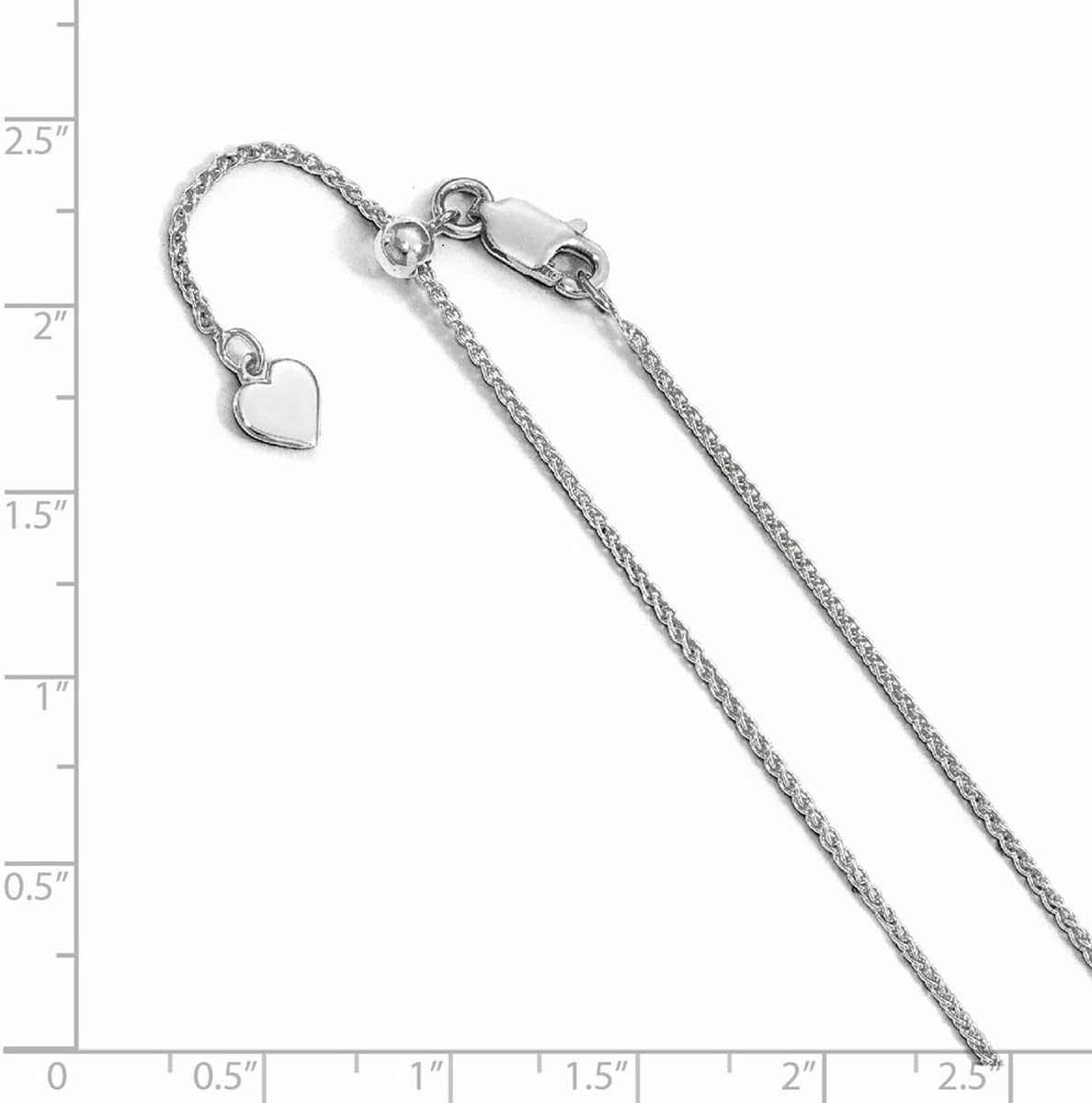 jewelryweb 1.3mm 925 sterling silver polished lobster claw shown in use