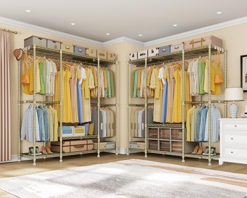 ulif e3 heavy duty garment rack 4-tier freestanding showing dimensions