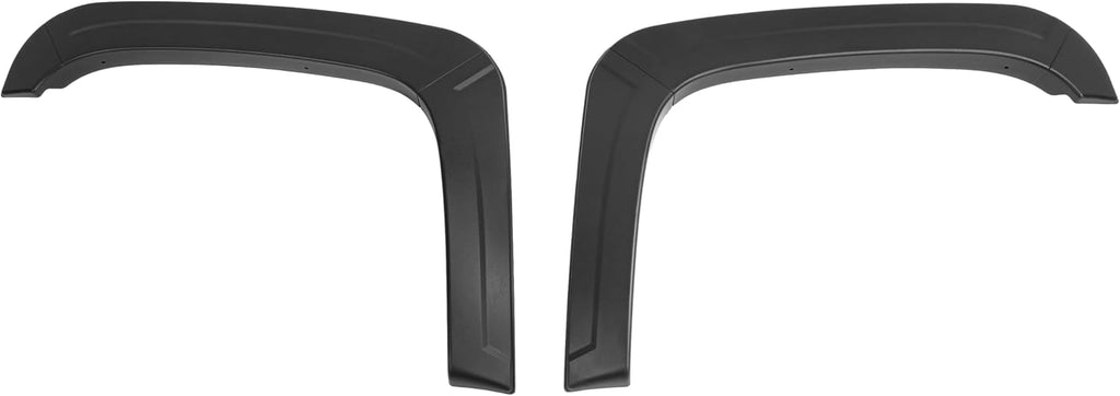 ALMULOO 4Pcs Fender Flares Compatible with 2007-2013 Chevy Chevrolet Silverado 1500 Standard Cab/Extended Cab Wheel Arch Covers Plastic(PP) Textured Black