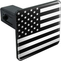 GRAPHICS & MORE Subdued American USA Flag Black White Military Tactical Tow Trailer Hitch Cover Plug Insert 1 1/4 inch (1.25")