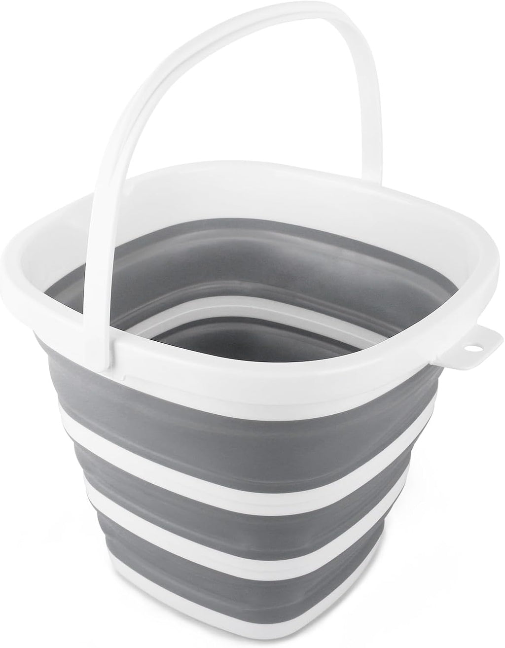 10L Collapsible Bucket for Cleaning, Portable Ice Bucket Water Pail for Space Saving, Foldable Sand Buckets with Handles for House Bathroom, Plastic Tub Sink Camping Wash Basin RV Essentials