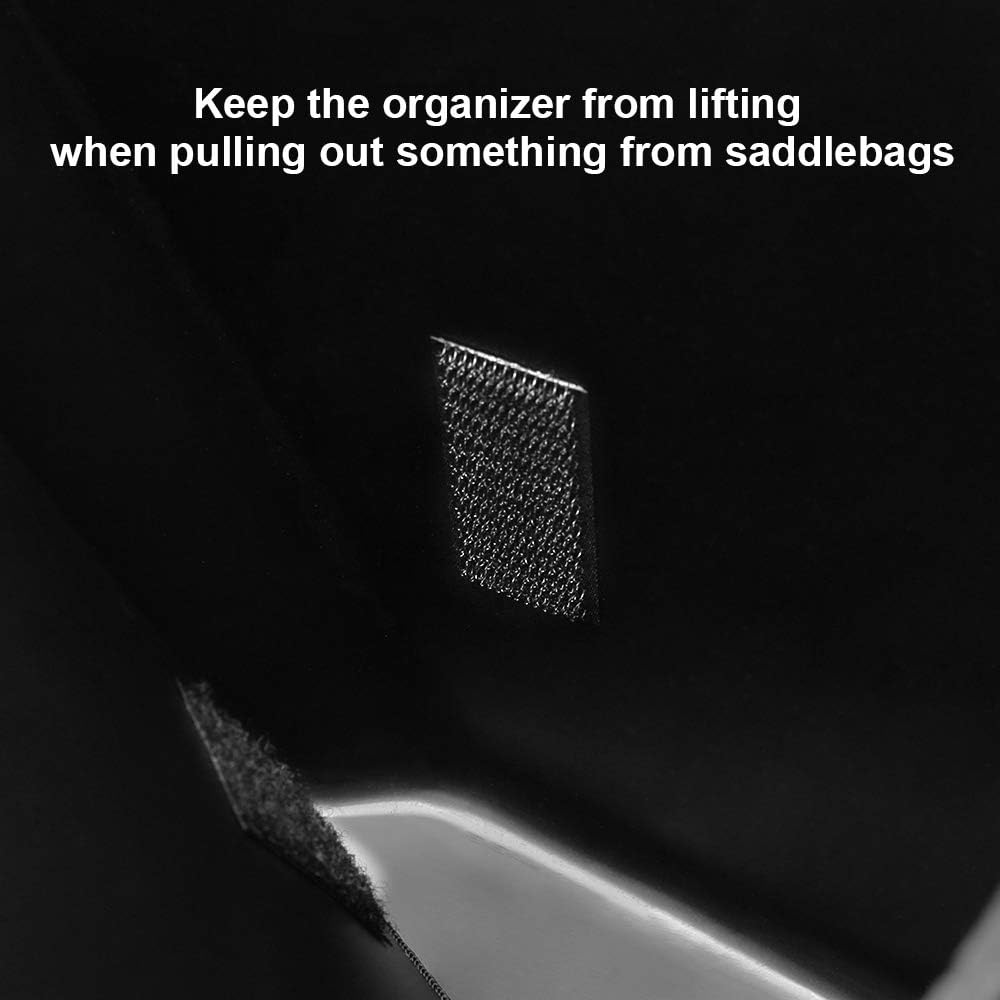 KEMIMOTO Saddle Bags Organizers 2 Pack for 1993-2013 Road Glide Street Glide Road King Saddlebag Organizers