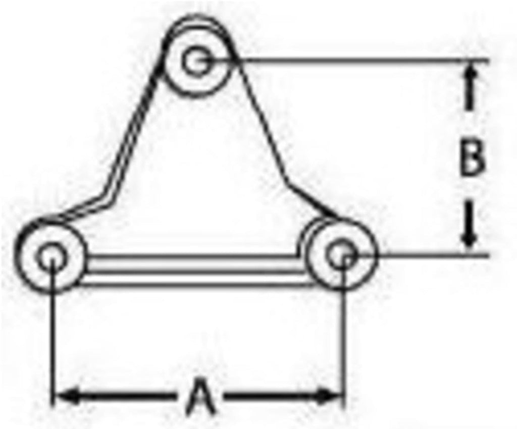 2X Short 5.6" Equalizer 9/16 Bolt 1-3/4 Wide Spring Trailer Center Pivot EQ-104