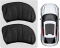 2/4pcs Car Front Window Screen Mesh, Suitable for Camping, Travel, UV-Protection, Breathable Mesh Car Window Sunshade for SUV Cars