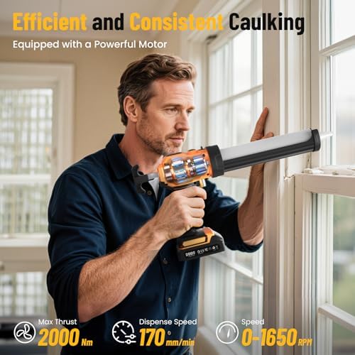 electric caulking gun, cordless caulk gun with 2x, package contents
