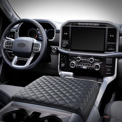 KMMOTORS F150 Center Console Cover, Thick Armrest Cushion, Funda para consola